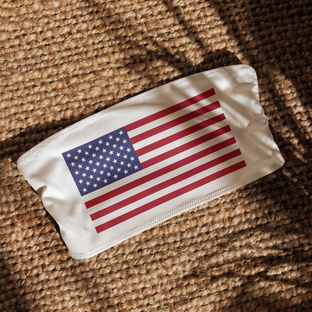 American Flag bandeau bikini top
