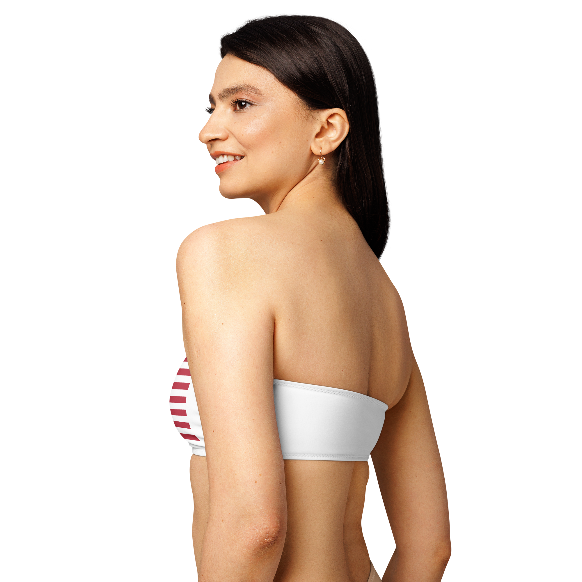 American Flag bandeau bikini top