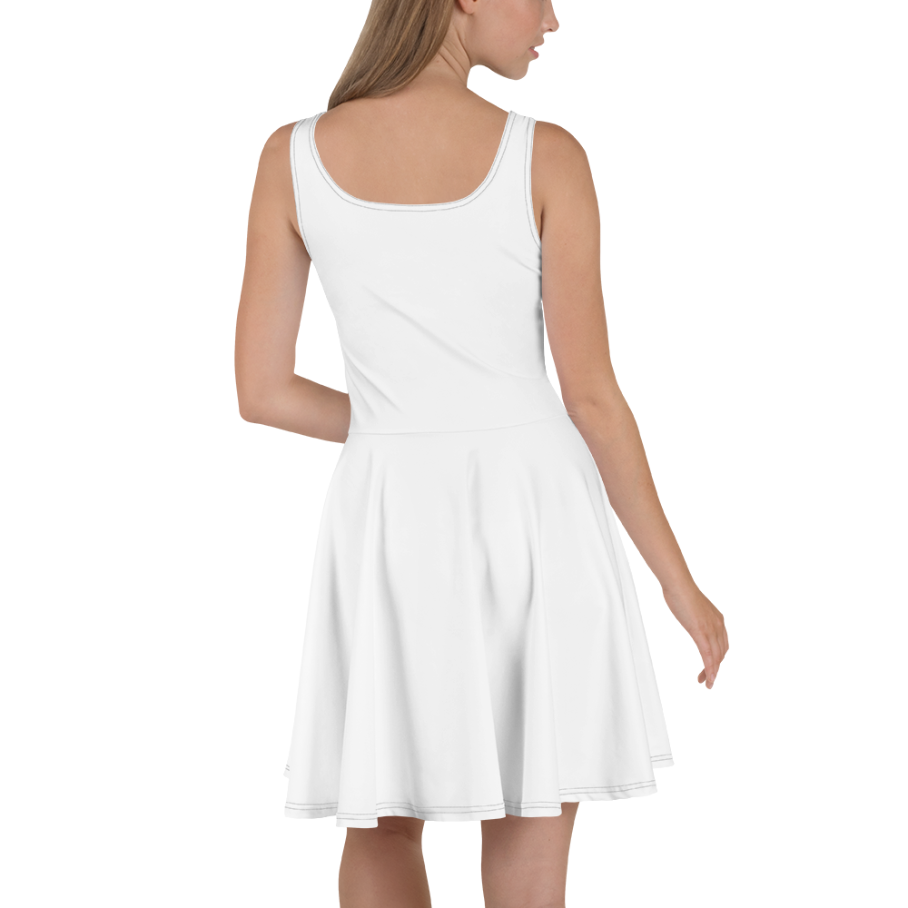 Mid-thigh length Skater Dress with flared skirt