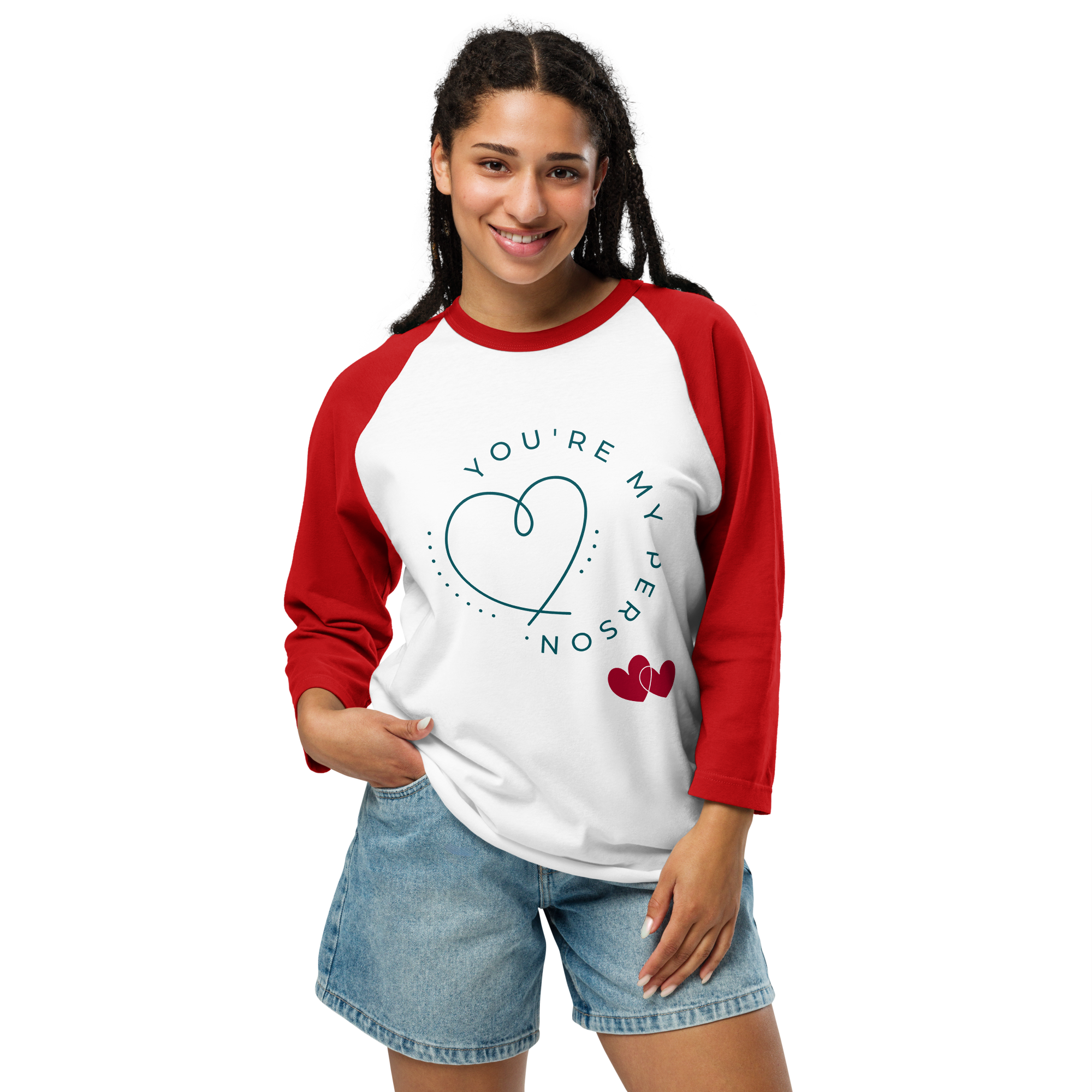 3/4 sleeve baseball raglan shirt