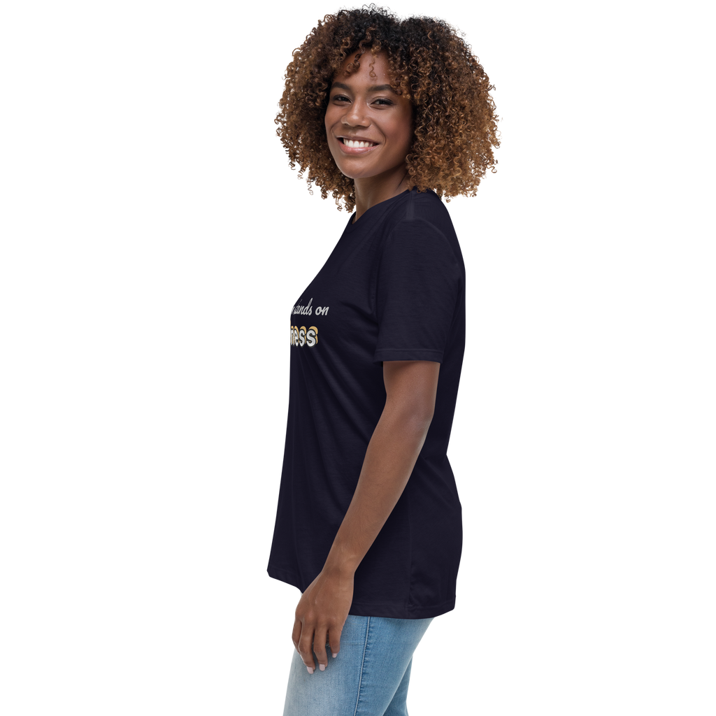 Damen-T-Shirt mit legerer Passform: This Mom Stands on Business
