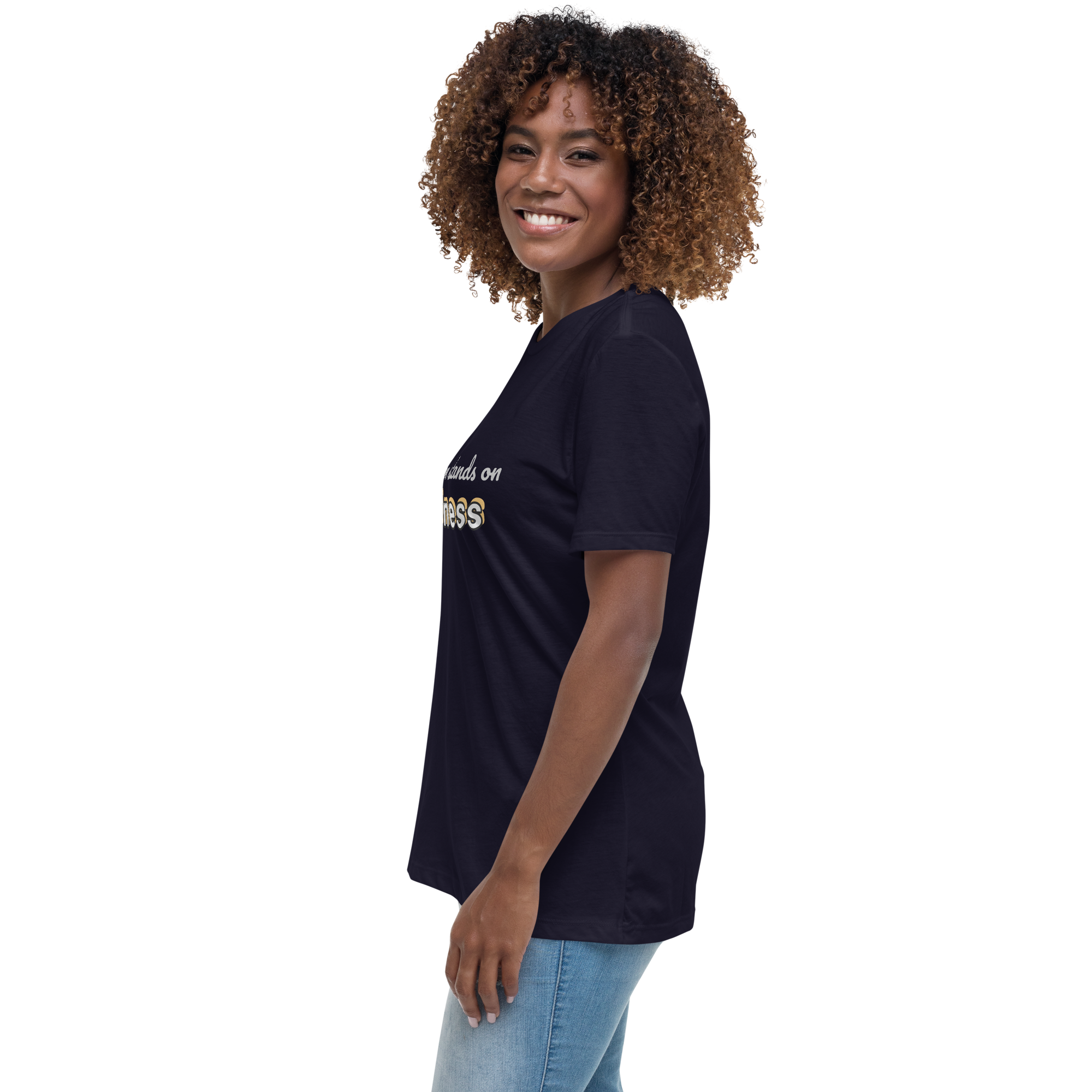 Damen-T-Shirt mit legerer Passform: This Mom Stands on Business